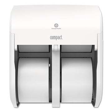 Georgia Pacific® Professional Compact Quad Vertical 4-roll Coreless Tissue Dispenser, 12.06 X 8 X 14.44, White freeshipping - TVN Wholesale